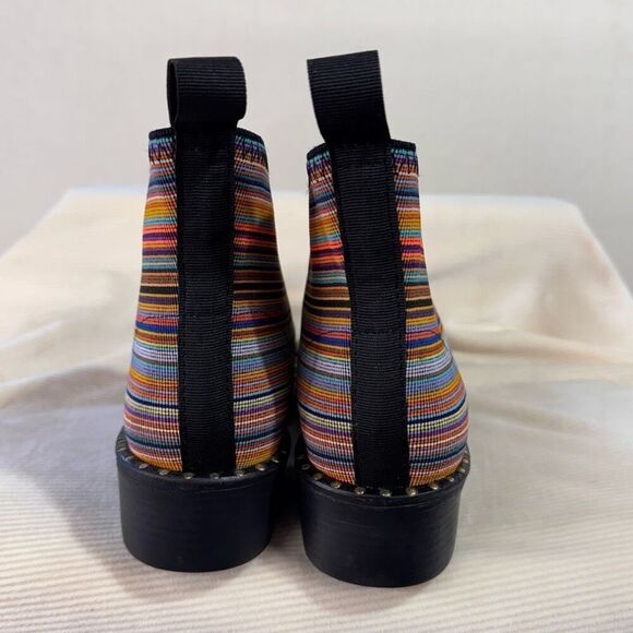 Charleston Shoe Co Womens Striped Studded Barcelona Booties Multicolor Sz 6 NWOT - Picture 6 of 7